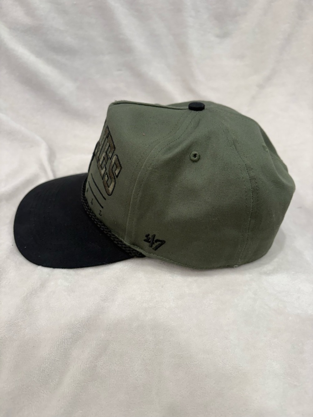 Phillies 47 Brand Olive and Black Interior Snapback Hat - Picture 2 of 6